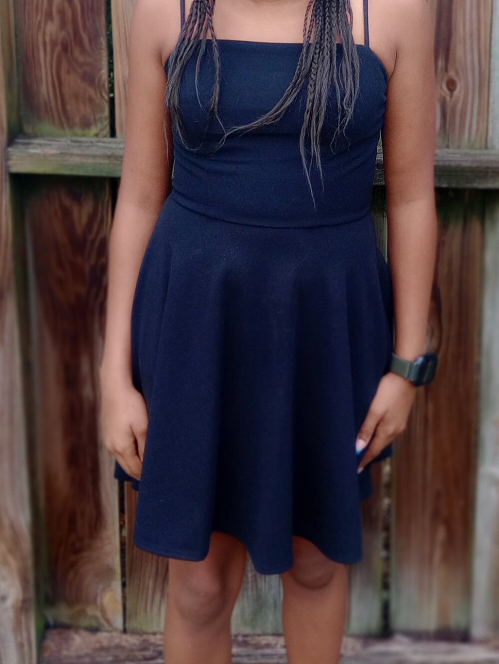 B. Smart Little Black Spaghetti Strap Mini Dress - Picture 4 of 4